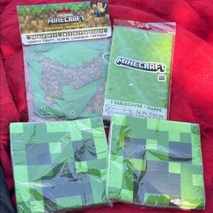 Minecraft Green Party Decoration Set